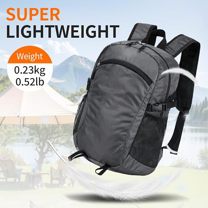 Small Hiking Daypack, 15L Waterproof Hiking Backpack Packable Lightweight - Image 8