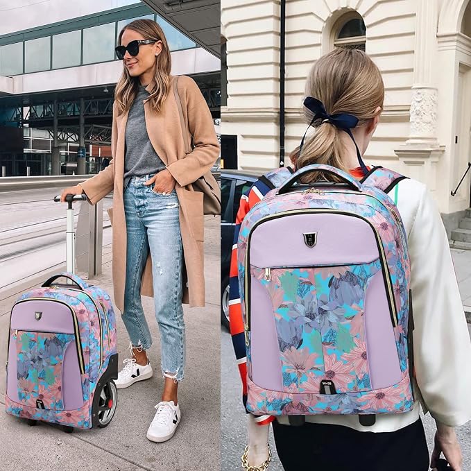 Rolling Backpack, Waterproof Backpack - Image 6