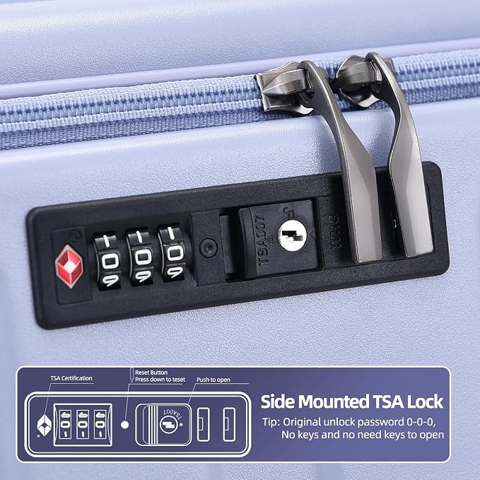 29 Inch Luggage with Expansion & Side Opening Design, 50 * 31*76cm, 117L~133L - Image 7