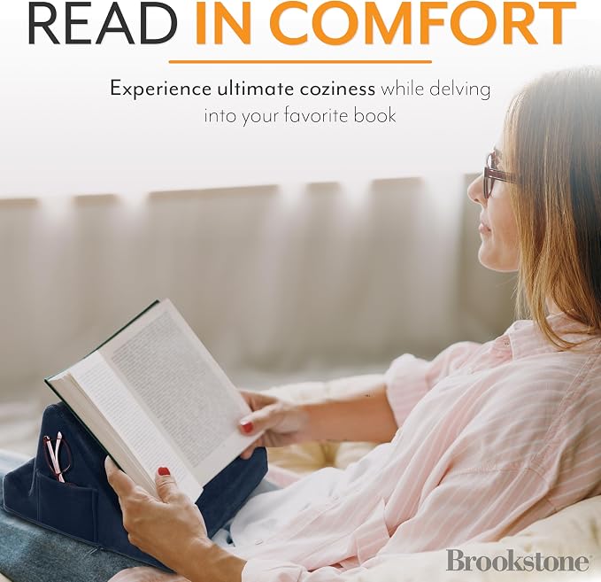 Brookstone, Memory Foam Lap Desk Tablet Holder, Holds Phones, E-Book Readers - Image 4