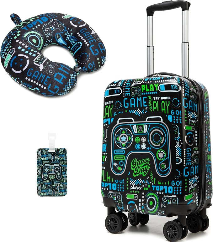 Kids Suitcase Set for Boys Hardside Luggage by Homskiii