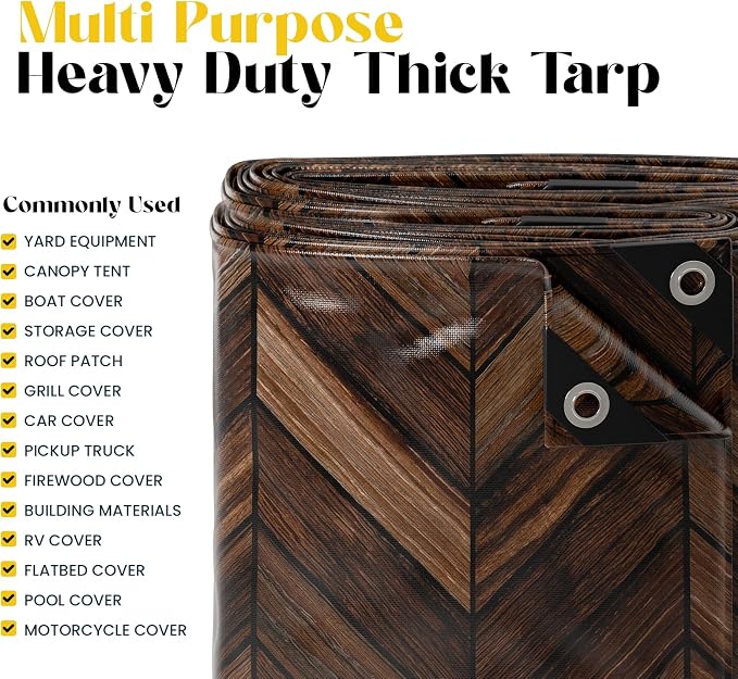 Core Tarps Extreme Heavy Duty 20 Mil Tarp Cover, Waterproof, UV Resistant - Image 5