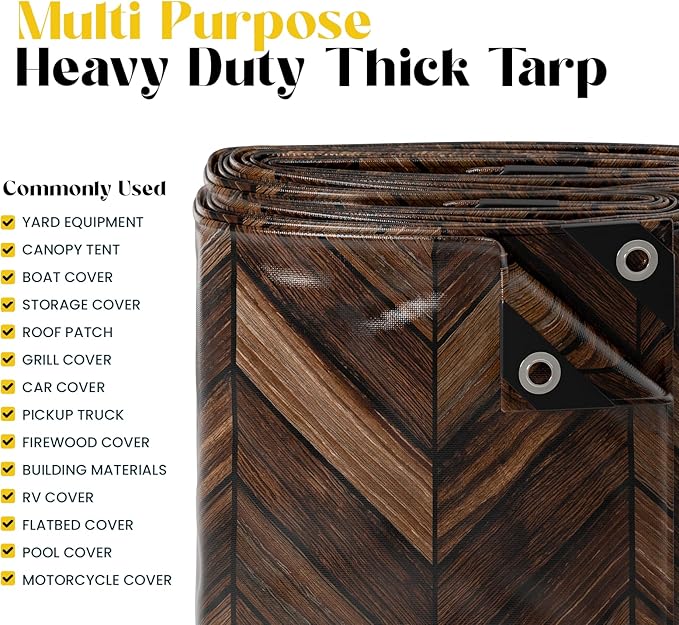 Core Tarps Extreme Heavy Duty 20 Mil Tarp Cover, Waterproof, UV Resistant - Image 5
