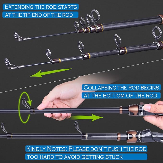 PLUSINNO Fishing Rod and Reel Combos, Bronze Warrior Toray 24-Ton Carbon Matrix - Image 8