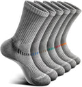 BULLIANT Compression Socks for Men 6Pairs, Athletic Crew Socks Cushioned For by BULLIANT