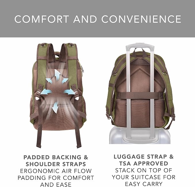 Ama Dablam Premium Original Canvas Backpack/ 17”Laptop/XL-30L/ Many Pockets | - Image 7