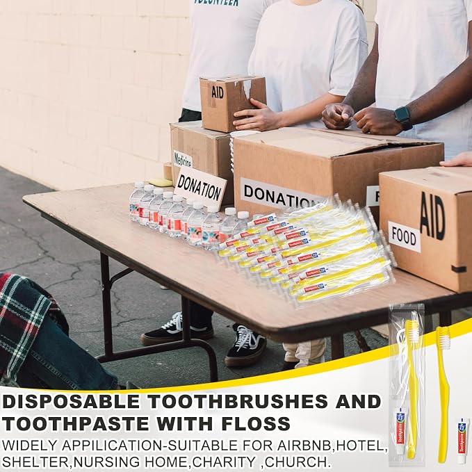 200pcs Disposable Toothbrushes - Image 3