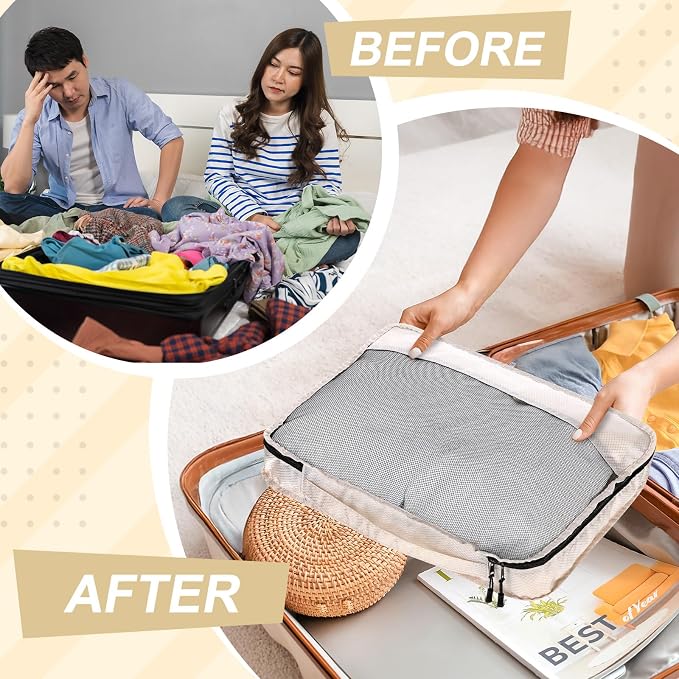 5 Pcs Packing Cubes for Suitcase Large Travel Cubes Carry on Luggage Organizer - Image 5