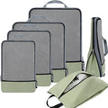 BAGAIL 4 Set/6 Set/8 Set Compression Packing Cubes Travel Accessories by BAGAIL