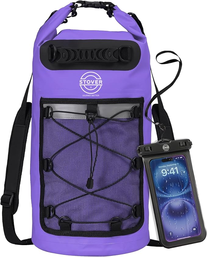 STOVER 5/10/25/30/40/55L Waterproof Backpack- Floating Dry Bag by STOVER
