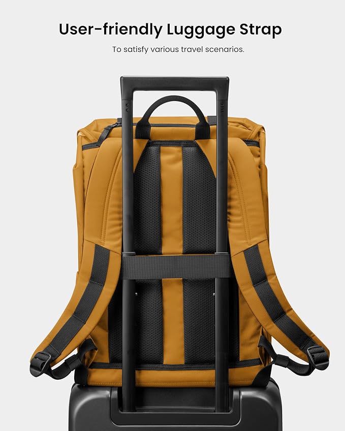 tomtoc Flap Laptop Backpack, Lightweight, Water-Resistant Casual Daypack - Image 8