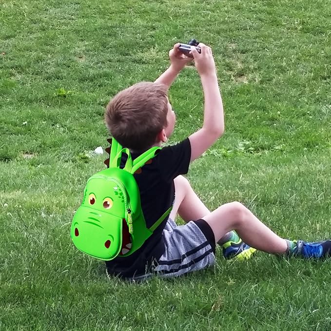 JiePai Dinosaur Toddler Backpack Hippo Kids Backpack Waterproof Cartoon - Image 4