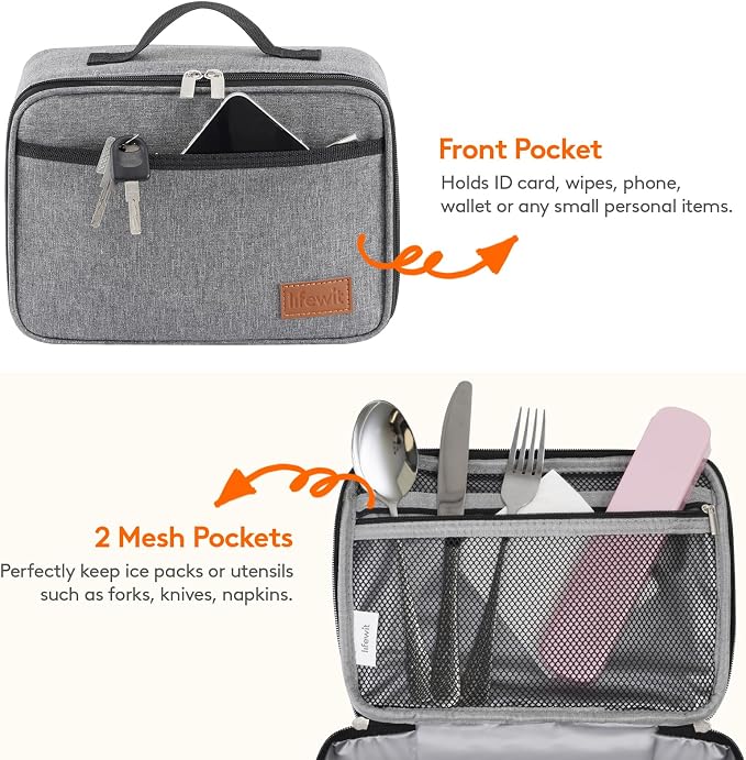 Lifewit Freezable Lunch Box, Insulated Reusable Lunch Bag - Image 5