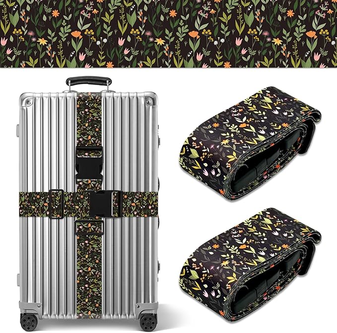 Wildflower Luggage Straps for Suitcases TSA Approved, Luggage Identifiers for by Unknown