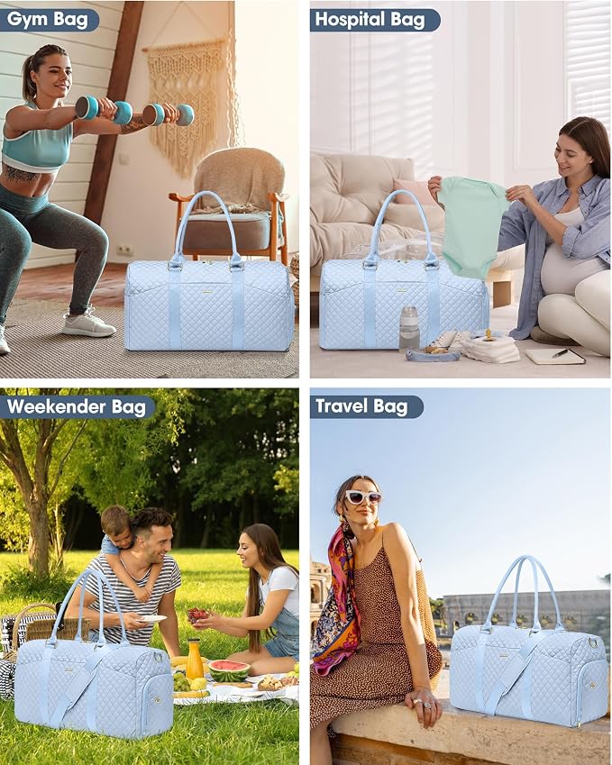 Women Duffle Weekender Travel Bag: Large Duffel Bags - Image 4