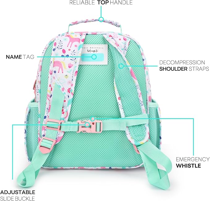 mibasies Toddler Backpack for Girls 2-4: Cute Kids Backpacks for Girls - Image 3