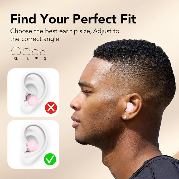 Ear Plugs for Sleeping Noise Cancelling -45dB, Soft and Reusable Silicone - Image 5