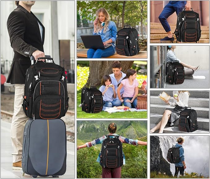 18.4 inch Laptop Backpack, Extra Large Travel Laptop Backpack - Image 7