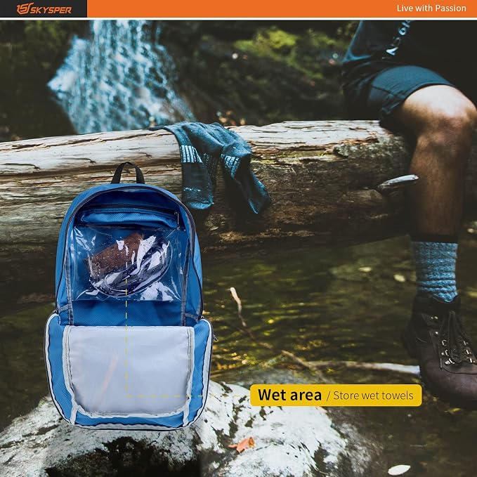 SKYSPER Lightweight Packable Backpack - 30L Hiking Daypack - Image 2