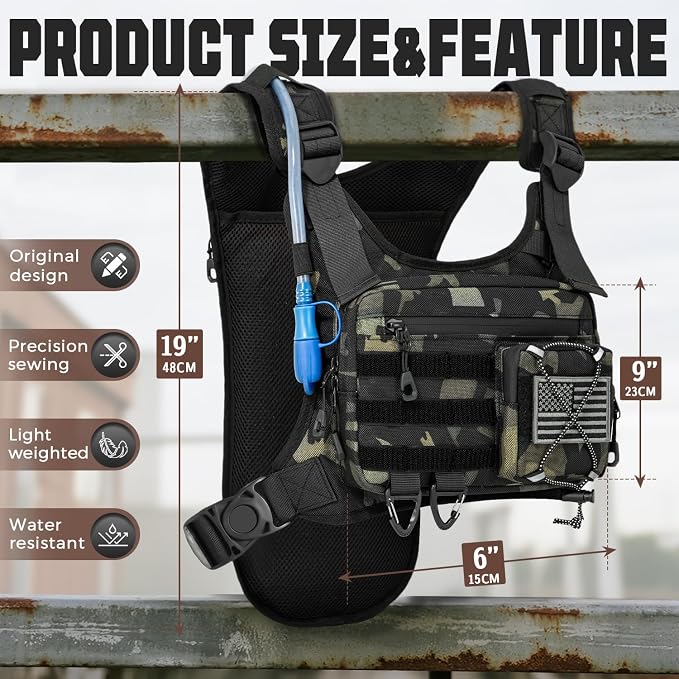 Hydration Vest（The design patent has been granted ）with 2L Water Bladder - Image 2