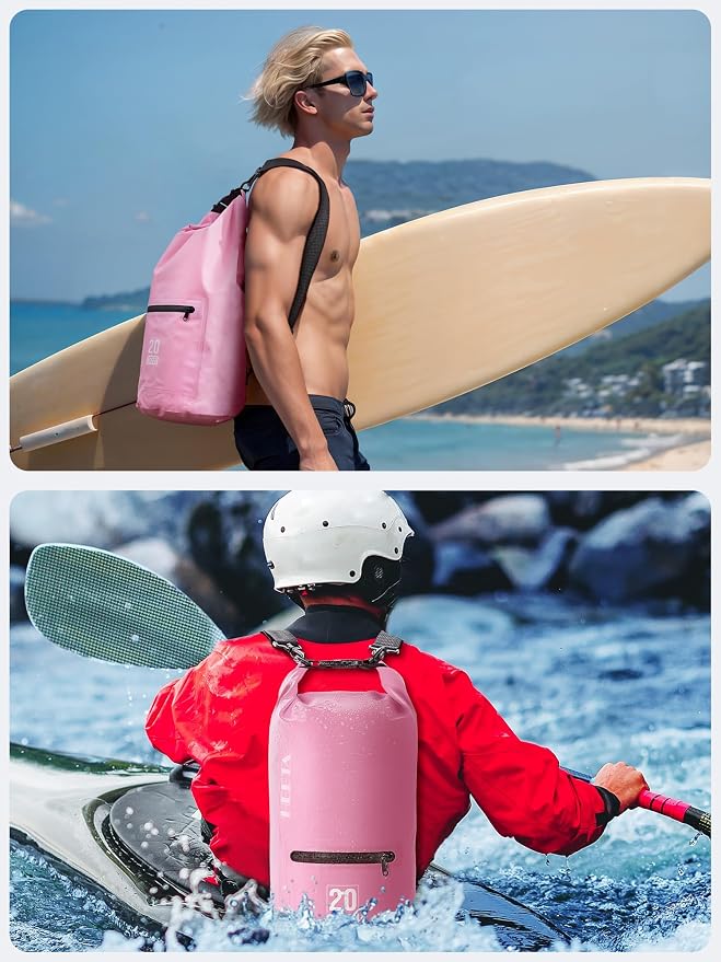 HEETA Waterproof Dry Bag with Front Zippered Pocket - Image 5