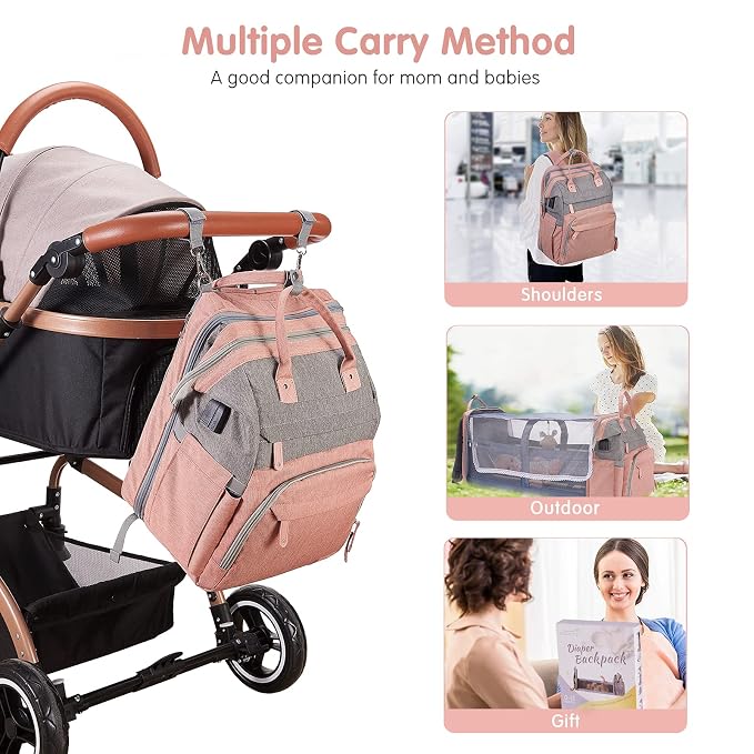 DERJUNSTAR Diaper Bag Backpack – Large Capacity Baby Diaper Bag - Image 6