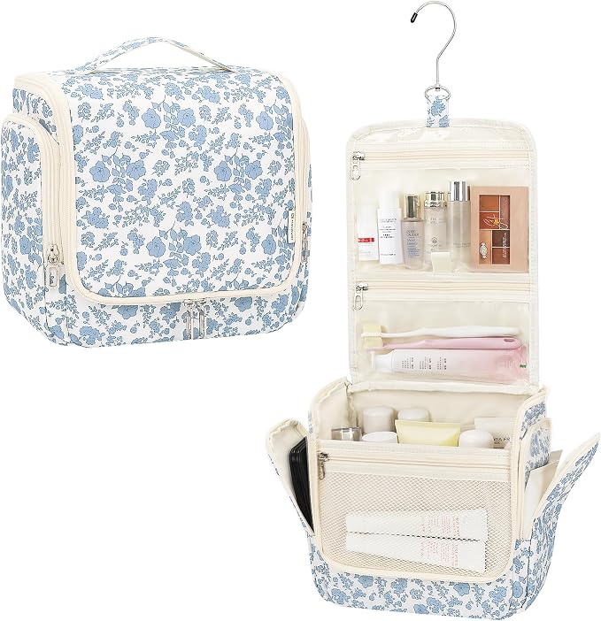 Relavel Hanging Toiletry Bag for Women Travel Makeup Bag Cosmetic Organizer by Relavel
