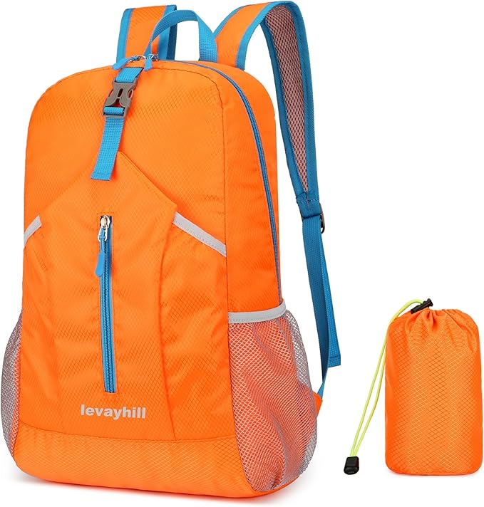 25L Hiking Backpack Foldable Sports Daypack Camping Collapsible Bag Water by Levayhill