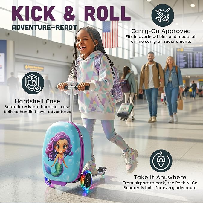 Hardshell Kids Ride-On Luggage - Image 2