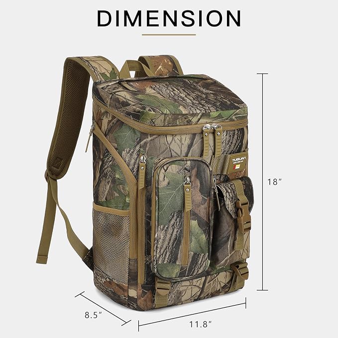 TUGUAN Cooler Backpack 36 Cans Insulated Leak Proof Lightweight Lunch Backpack - Image 6