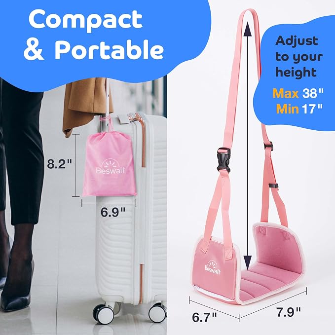 Portable Airplane Foot Hammock for Plane Travel - Image 6