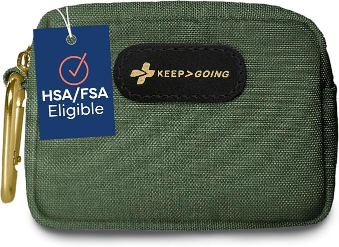 KeepGoing Small Travel First Aid Kit Kids – 60 Pc. Mini First Aid Kit by KEEP%3EGOING