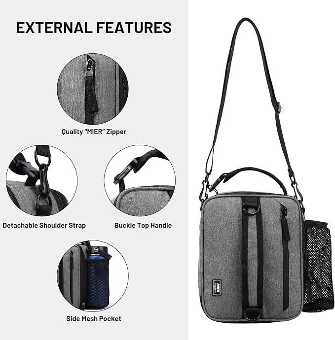 MIER Expandable Lunch Bag Insulated Lunch Box - Image 6