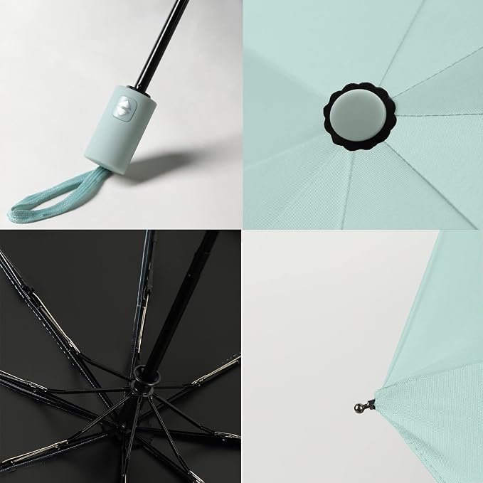 BAODINI Small UV Protection Travel Umbrella Compact - Image 5