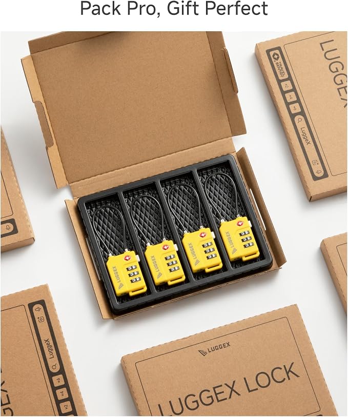 LUGGEX TSA Locks for Luggage, Suitcase Locks TSA Approved, Luggage Locks - Image 5