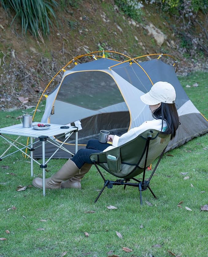 iClimb Ultralight Compact Camping Folding Beach Chair - Image 6