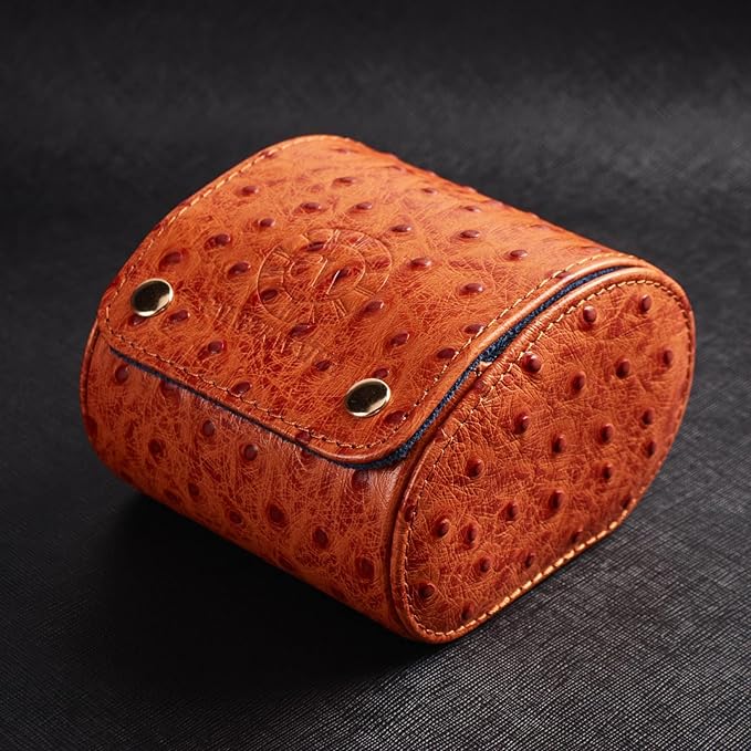 Genuine Napa Leather Watch Roll Travel Case - Image 6