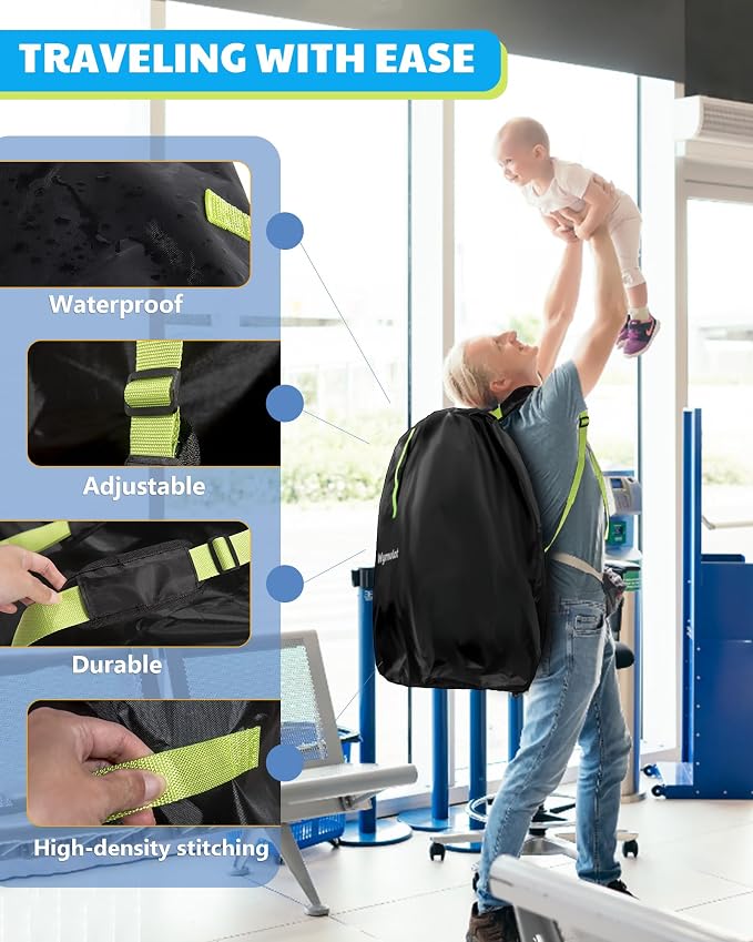 Large Stroller Bag for Airplane, Waterproof Stroller Travel Bag, Gate Check - Image 3