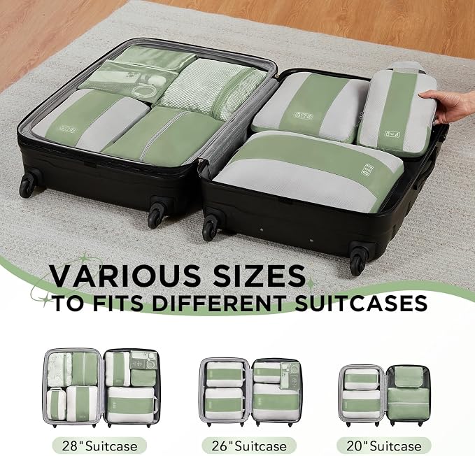 8 Set Compression Packing Cubes - Image 7