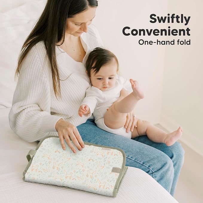 KeaBabies Portable Diaper Changing Pad, Easy Wipe Clean - Image 6