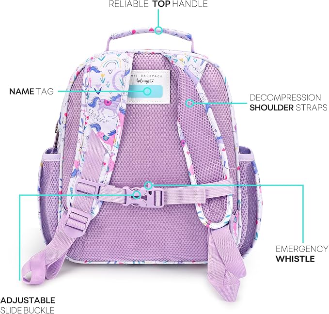 mibasies Girls Backpack 5-8: Lightweight Kids Backpacks - Image 4