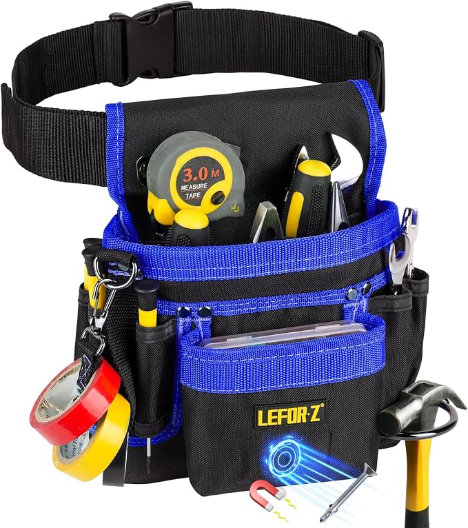Tool Belt, Magnetic Tool Pouch, 14-Pockets Tool Belts by LEFOR%C2%B7Z