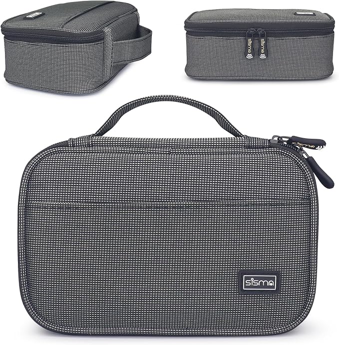 sisma Travel Electronics Organizer Tech Accessories Case Small Carrying Bag - Image 8