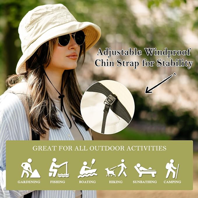 TOP-EX XL/XXL Women’s Wide Brim Bucket Sun Hat - Image 6