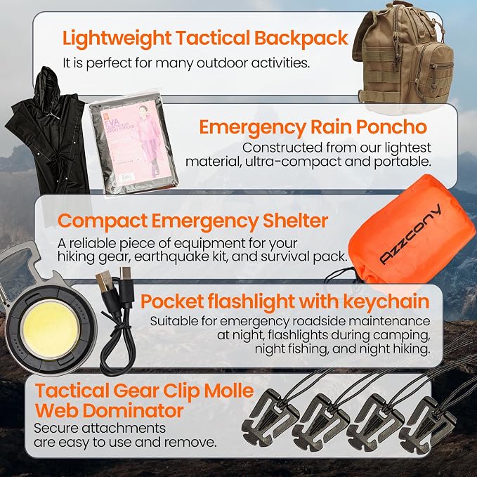 Emergency Survival Kit with First Aid Gears and Supplies - Image 7