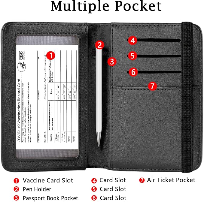 ZOPPEN Passport Holder Wallet, Passport Cover Travel Wallet Women Travel - Image 6