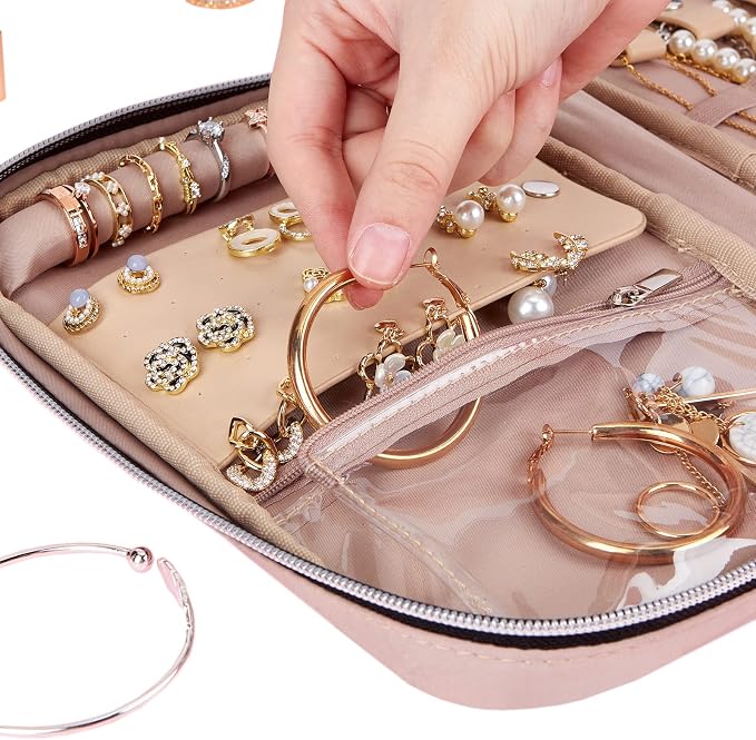 BELALIFE Travel Jewelry Organizer, Portable Storage Case - Image 4