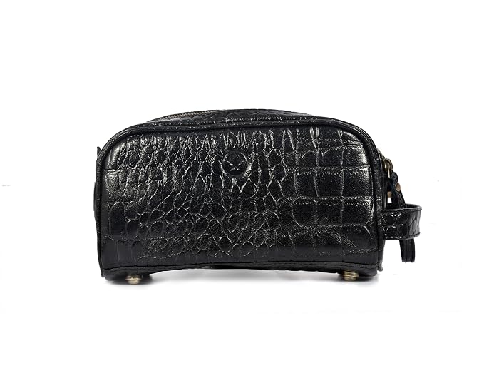 10" Premium Leather Toiletry Travel Pouch - Image 9
