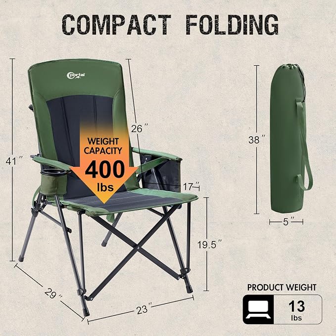 Portal Camping Chair with Lumbar Support - Image 2