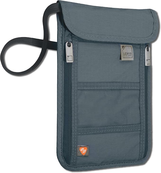 Lewis N. Clark Stash Neck Travel Wallet, RFID Blocking Passport Holder by LewisNClark